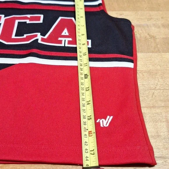 2 Piece Cheer Suit Costume FCA Tina Fey‎ Red Black Youth 2XL OR Womens XS/S - Picture 5 of 11